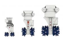 Montowane głowice frezarskie do koparek hydraulicznych Erkat ERC 750 ERU 4