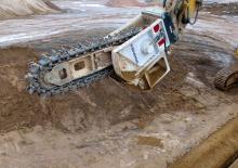 Montowane głowice frezarskie do koparek hydraulicznych Kemroc ETR 2