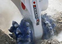 Montowane głowice frezarskie do koparek hydraulicznych Kemroc KR 110