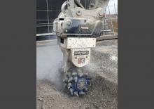 Montowane głowice frezarskie do koparek hydraulicznych Kemroc KR 120