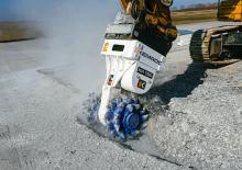 Montowane głowice frezarskie do koparek hydraulicznych Kemroc KRD 150