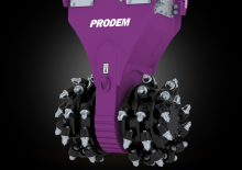 Montowane głowice frezarskie do koparek hydraulicznych Prodem PRW100