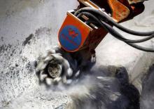 Montowane głowice frezarskie do koparek hydraulicznych WIMMER WF 55
