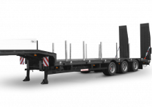 Naczepa niskopodwoziowa Schwarzmüller 3-axle low loader semitrailer with offset platform - reinforced - extendible