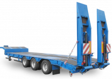 Naczepa niskopodwoziowa Schwarzmüller 3-axle low loader semitrailer with offset platform