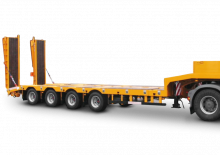 Naczepa niskopodwoziowa Schwarzmüller 4-axle low loader semitrailer with offset platform - reinforced - extendible