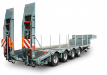 Naczepa niskopodwoziowa Schwarzmüller 4-axle low loader semitrailer with offset platform