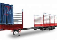 Naczepy - plandeki Schwarzmüller 3-axle platform semitrailer - extendible
