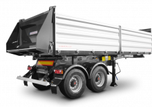 Naczepy wywrotki Schwarzmüller 2-axle 3-way tipper semitrailer - building site - reinforced