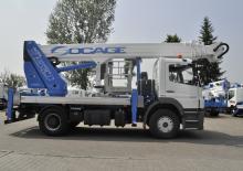 Platformy robocze na wysięgniku przegubowym mocowane na ciężarówce Socage Sioux 34/21