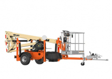 Platformy robocze na wysięgniku przegubowym mocowane na ciężarówce JLG T350