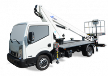 Platformy robocze na wysięgniku teleskopowym mocowane na ciężarówce GSR B180T Compact VV