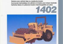 Pojedyncze walce drogowe Case 1402PD