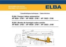 Pompa do betonu mocowana na ciężarówce Elba AP 10020