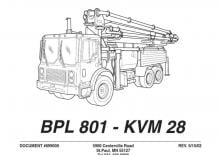 Pompa do betonu mocowana na ciężarówce SCHWING-Stetter KVM 28/24