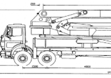 Pompa do betonu mocowana na ciężarówce Reich VMR 4-44/40-2V