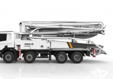 Pompa do betonu mocowana na ciężarówce CIFA K40C