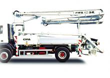 Pompa do betonu mocowana na ciężarówce CIFA KZR-24
