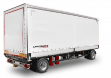 Przyczepy - plandeki Schwarzmüller 2-axle jumbo sliding tarpaulin platform trailer