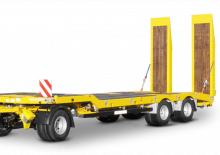 Przyczepy niskopodwoziowe Schwarzmüller 3-axle low loader trailer with offset platform