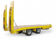 Przyczepy niskopodwoziowe Schwarzmüller Centre-axle low loader trailer with straight platform