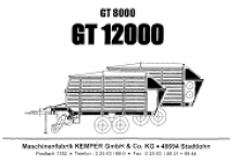 Przyczepy silosowe Kemper GT 8000 L