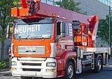 Platformy robocze na wysięgniku teleskopowym mocowane na ciężarówce WUMAG WT 370