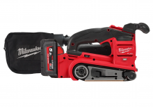Szlifierki taśmowe akumulatorowe Milwaukee M18 FBTS75-552X