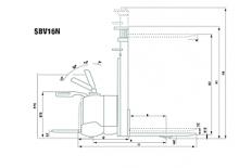 Wózki platformowe podnośnikowe Mitsubishi SBV 12 NI