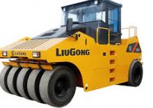 Walce na gumowych kołach Liugong 6526E 
