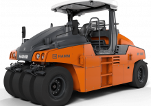 Walce na gumowych kołach Hamm HP 180i
