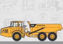 Wozidła przegubowe Volvo A25D (6x6)