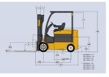 Wózki widłowe elektryczne Yale ERC080VH