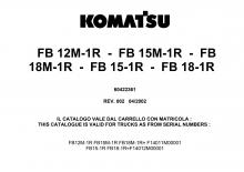 Wózki widłowe elektryczne Komatsu FB 12 M 1 R