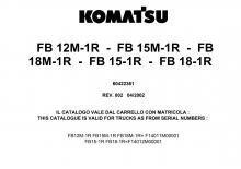 Wózki widłowe elektryczne Komatsu FB 18 M 1 R