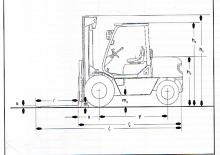 Wózki widłowe z silnikiem wysokoprężnym Komatsu FD 50 Z-1 E