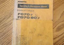 Wózki widłowe z silnikiem wysokoprężnym Komatsu FD 80-7