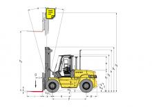 Wózki widłowe z silnikiem wysokoprężnym Hyster H 10.00 XM