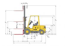 Wózki widłowe z silnikiem wysokoprężnym Hyster H 2.00 XM