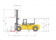 Wózki widłowe z silnikiem wysokoprężnym Hyster H 22.00 F