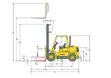 Wózki widłowe z silnikiem wysokoprężnym Hyster H 4.00 XMS - 6