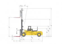 Wózki widłowe z silnikiem wysokoprężnym Hyster H 40.00 E