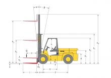 Wózki widłowe z silnikiem wysokoprężnym Hyster H 6.00 XL