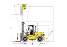 Wózki widłowe z silnikiem wysokoprężnym Hyster H 9.00 XM