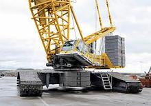 Żurawie gąsienicowe — wysięgnik kratowy Liebherr LR 1600/2