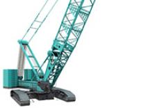 Żurawie gąsienicowe — wysięgnik kratowy Kobelco SL6000G	