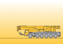 Żurawie szosowo-terenowe Liebherr LTM 1150-6.1 (12x6x12)