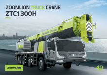 Żurawie teleskopowe mocowane na ciężarówce Zoomlion ZTC1300H653