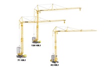 Żurawie wieżowe dolnoobrotowe z wysięgnikiem wodzakowym Liebherr 120 KR.1 (FU)