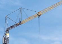 Żurawie wieżowe dolnoobrotowe z wysięgnikiem wodzakowym Liebherr 125 K
